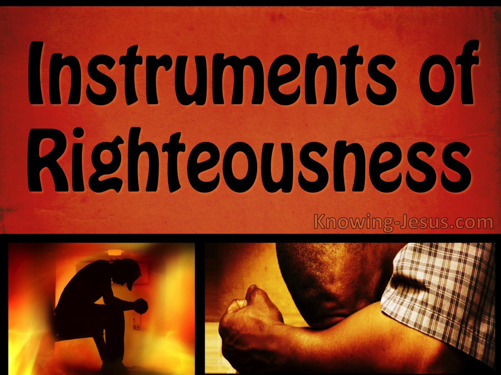 Romans 6:13 Instruments Of Righteousness (orange)